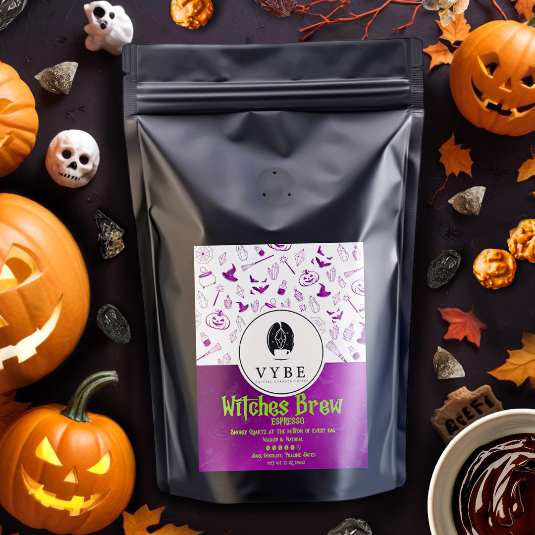 Witches Brew Espress ( Charged with Smokey quartz)12oz